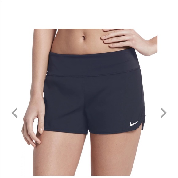 Nike Women's Solid Element Swim Board Shorts - Picture 1 of 4